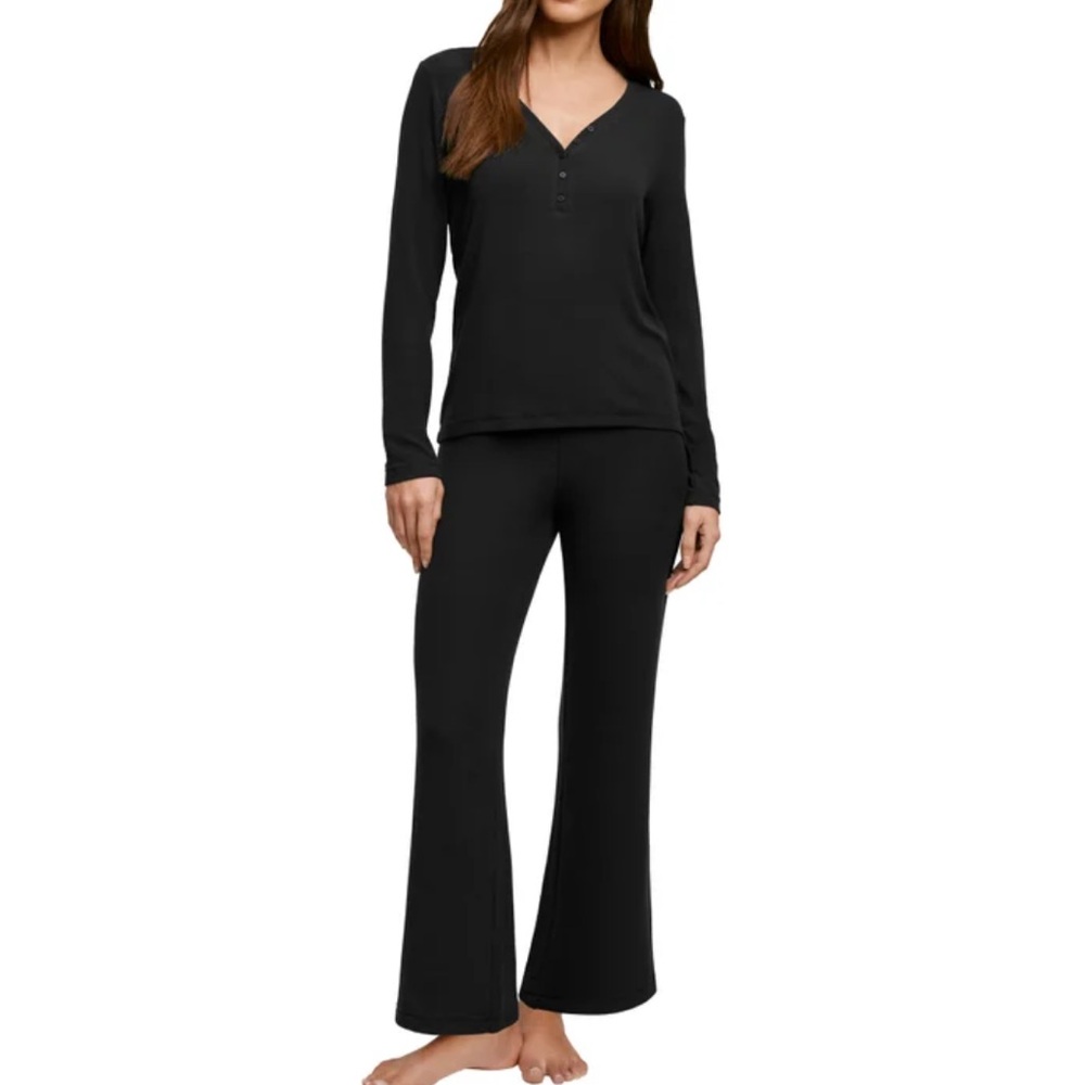 Banana Republic Women's 2-piece Rib Lounge Set Black Size XXL